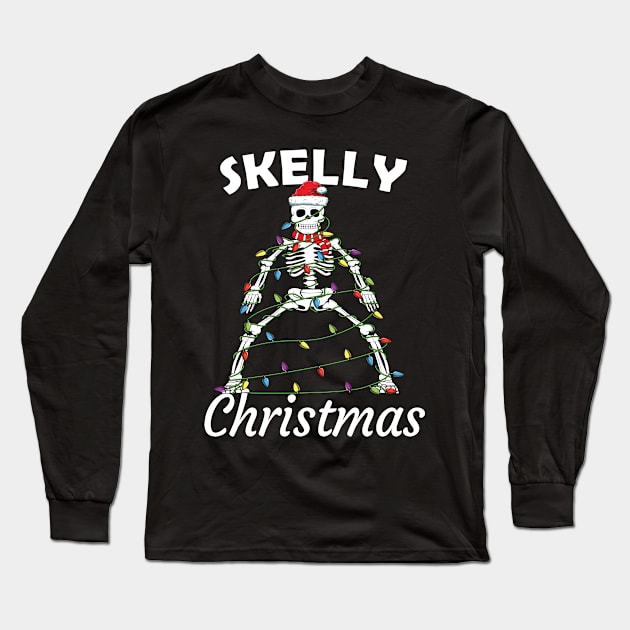 Funny Skeleton Christmas theme- X-mas Costume Long Sleeve T-Shirt by tmuzaa